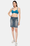 Intimacy Padded Non Wired Medium Coverage T-Shirt Bra - Sky Blue — thumbnail 5